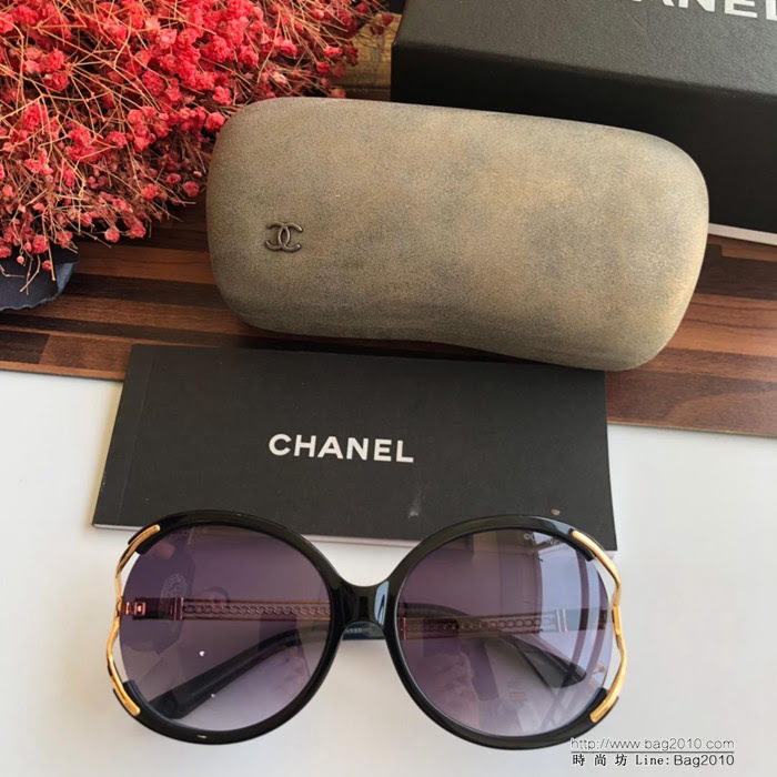 CHANEL香奈兒 6022 鏈條鏡腿 時尚百搭 女款太陽鏡  lly1633